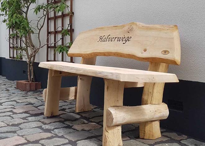 Gartenbank holz massiv2